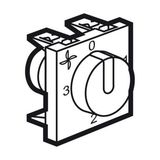 Fan controller Arteor - AC speed control - 4 positions - 2 modules - magnesium