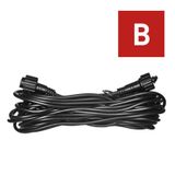 Extension cable for interconnecting chains, Profi black, 10 m, outdoor and indoor