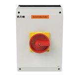 P3 Insulated enclosure, 80 A,Surface mounting, 3 pole, Form I5-SI, Red