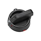 CAPUS Panel - Rotary handle w.def. door inter-locking, black