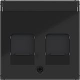 Central plate KeyStone 2-v, dust shield, text field, A.x/C.x black glazing.