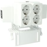 AK2-S/GZ/WAK 3p, four socket cover 