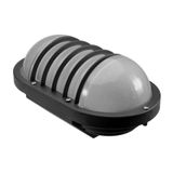 ROLLO XL, E27, 25W, black-polypropylene, cover mat-glass, IP54, plastic cage