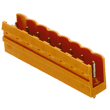 PCB plug-in connector, male header, open side, THT solder connection, 5.00 mm, Number of poles: 12, 180°, Solder pin length (l): 4.5 mm, tinned, black, Box