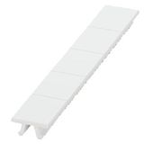 Labeling plate, front, width: 16.2 mm, snap-on mounting, white, 35 mm2