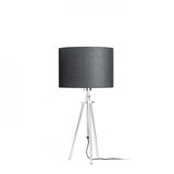 GARDETTE table black aluminum 230V LED E27 15W