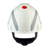 3M™ Hard Hat, Uvicator, Ratchet, Ventilated, Reflective, Plastic Sweat