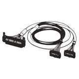 I/O connection cable, unshielded, FCN40 to 2 x MIL20, 4 m XW2Z0458F
