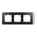 Triple frame, Graphite, chrome base