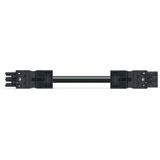 pre-assembled Y-cable Eca 2 x plug/socket black/blue