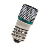 E10 T10X27 M.LED Green 6V AC/DC