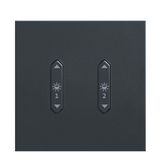 LM-RCB2 b+c - Rocker switch, 2x, light, anthracite