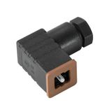 Valve plug-in connector (field assembled), Number of poles: 4, DIN design C (8 mm), Without circuitry, 250 V, 0.25...0.75 mm²