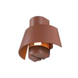 PHOTONI, wall-mounted light, conical, 1x max. 13W, E27, rust