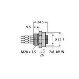 FOUNDATION Fieldbus Receptacle Flange   RKFV49-0.3M/M20/C1117