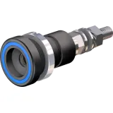 6 mm socket, threaded bolt, mounting Ø 18.5 mm, blue, 14.0010-23