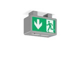 RECHTECK, 4,5 W, aluminium, on/off Ceiling luminaires, L 250 B 125 H 1