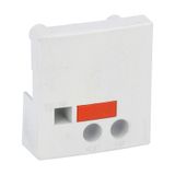Protection cover for thermal overload relay-contactor assembly, for relay RF38 on contactors BF26-BF32-BF38