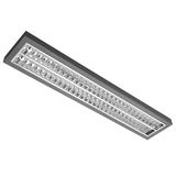 MODUS AREL3000, 2x LED, 1245mm,  bright AL louvre , ceiling/pendant, LED 830, 250mA not dimable