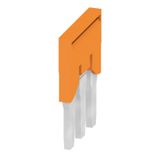 Cross-connector (terminal), Plugged, orange, 41 A, Number of poles: 3,