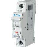 PL7-C1/1-DC Miniature circuit breaker (MCB), 1 A, 1p, characteristic: C, DC