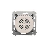 R-TV-SAT pass through aerial socket, atten.: 10dB, Silver matt, metalic
