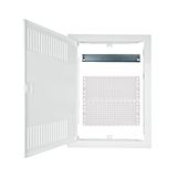 Frame, door and insert for media enclosure BK0857, 2-rows