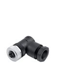 Field attachable connector, M12