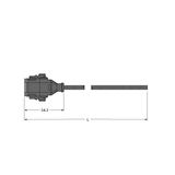 Deutsch Connector Connection Cable   DT06-8S-A-10/TXL