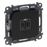 2USB C+C 3A 15W BLACK