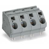 PCB terminal block 16 mm² Pin spacing 15 mm gray