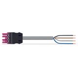 pre-assembled connecting cable;Eca;Socket/open-ended;white