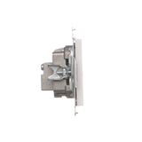 Double angled cover for ITC socket for Keystone, (module), white