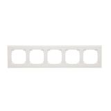 Quintuple frame, glass, white frosted glass