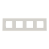 Frame 4-gang / 2+2+2+2-modules - ABB logo - Basic - Dune