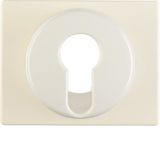 Centre plate for key switch/key push-button, arsys, white glossy