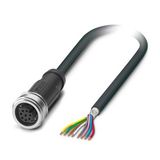 SAC-8P- 5,0-PUR/P12FS SH - Sensor/actuator cable