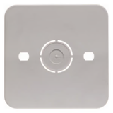 Hager WVA1761WP1 Self-extinguishing base plate for surface-mounted frame, single, 61 x 82 mm, white