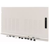 XSDMLV40612 Device area door, ventilated, IP42, left, HxW=600x1200mm, grey
