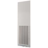 XTSZFFPV42-W600 Front plate (section high), ventilated, W=600mm, IP42, grey