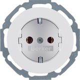 SCHUKO soc. out. 45°, R.1/R.3, p. white glossy