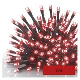 Standard LED interconnecting Christmas chain, 10 m, outdoor and indoor, red