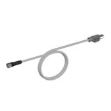 Ethernet Cat.5 extension cable, PVC, M12 straight socket / RJ45 plug,