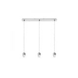 MORE 60 pendant ceiling base chrome 230V LED E27 3x15W