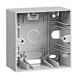 One gang wall mounting housing, silver