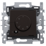 Electronic thermostat, dark brown coated
