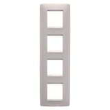 ONE INTERNATIONAL PLATE - IN PAINTED TECHNOPOLYMER - 2+2+2+2 MODULES VERTICAL - NATURAL BEIGE - CHORUSMART
