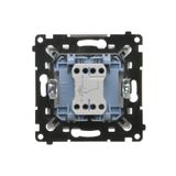 Intermediate switch with LED illumination without pictogram, (module), Simon 24, IP20/IP44, 10AX, graphite mat