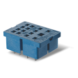Socket for printed mounting of relays 55.32, 55.34, 85.02, 85.04 with a metal lock; 10A