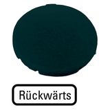 M22-XD-S-D16 Button plate, flat black, REVERSE